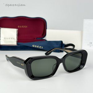 Gucci Men Sunglasses Black Grey Rectangle GG1531SK 001 BRAND NEW
